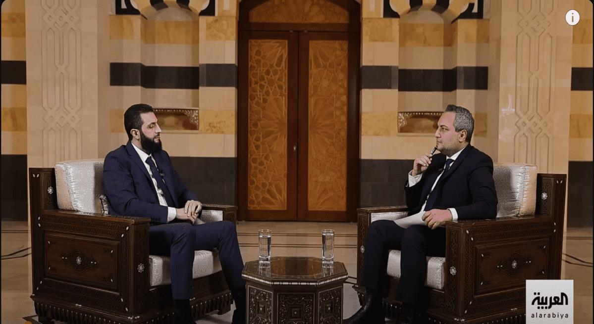 حوار حصري مع قائد الإدارة الانتقالية أحمد الشرع حوار شامل مع أحمد الشرع حول المرحلة الانتقالية