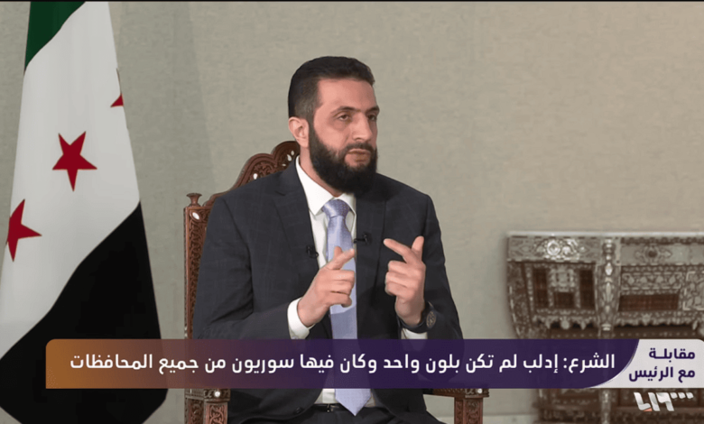 أحمد الشرع يكشف رؤيته في حوار خاص أحمد الشرع